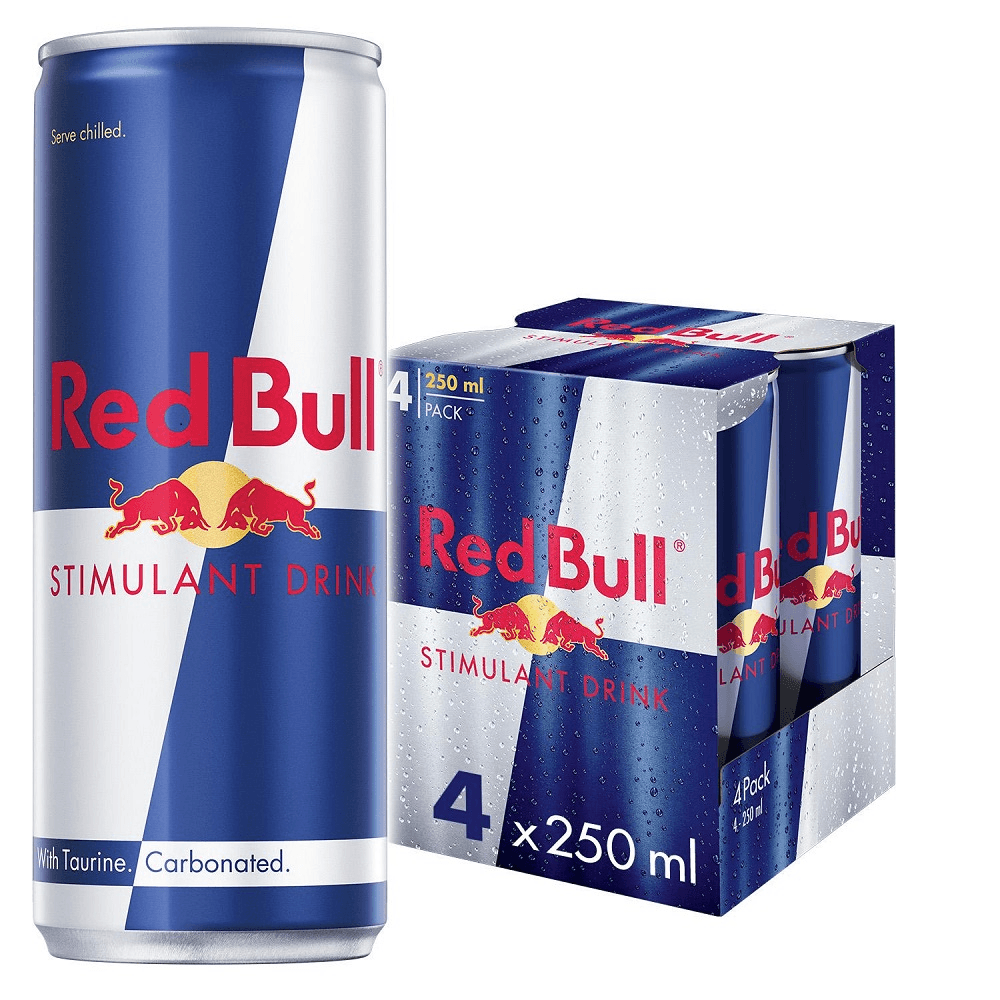 Redbull Stimulant Drink 250ML x 4
