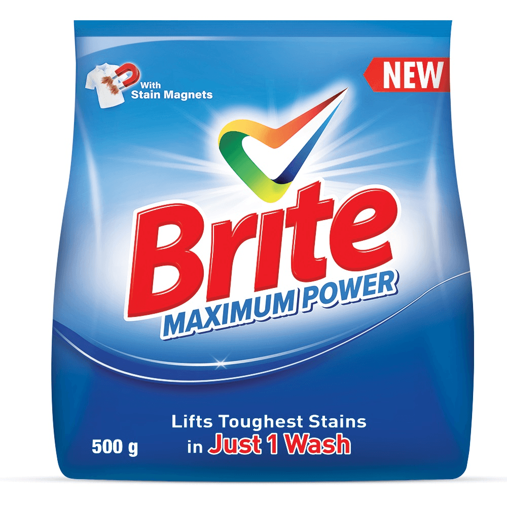 Brite Max Power Detergent Powder 500GM
