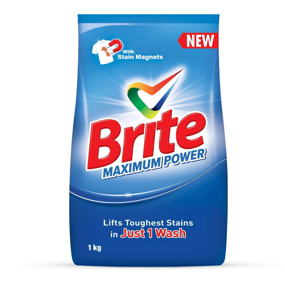 Brite Max Power Detergent Powder 1KG
