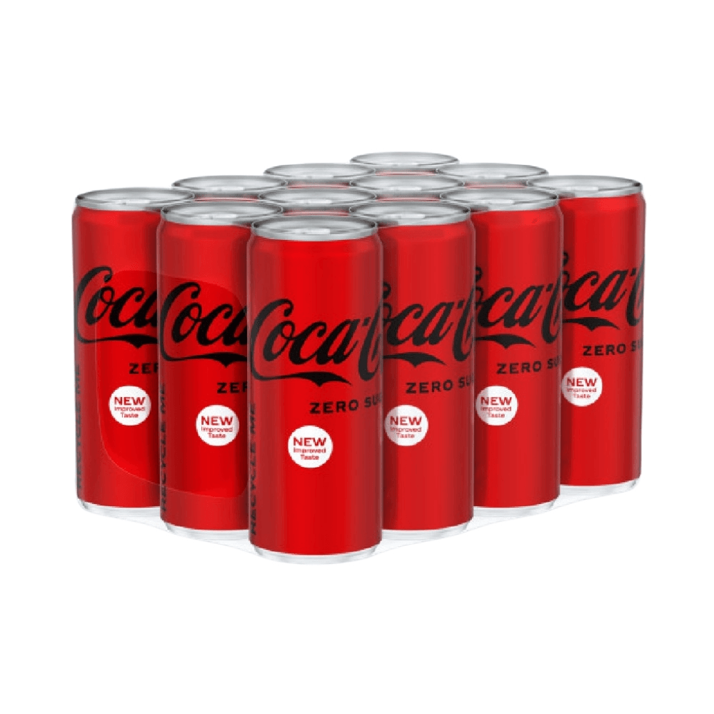 Coca Cola Zero Sugar Can 250ML X 12