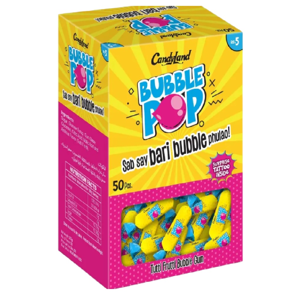 Bubble Pop Gum Rs 5 (50 Pieces)