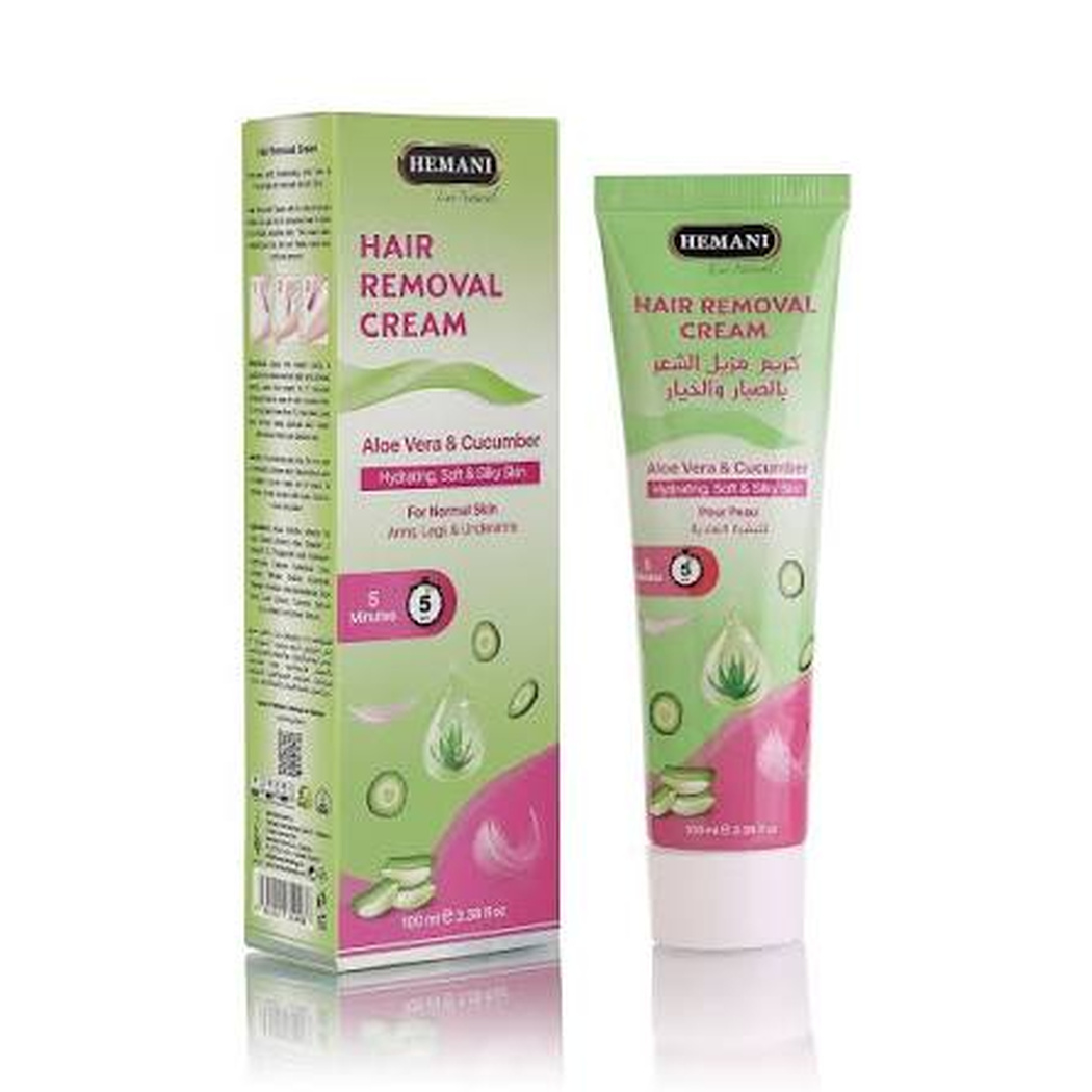 Hemani Hair Removal Cream Aloe Vera & Cucumber 100ML