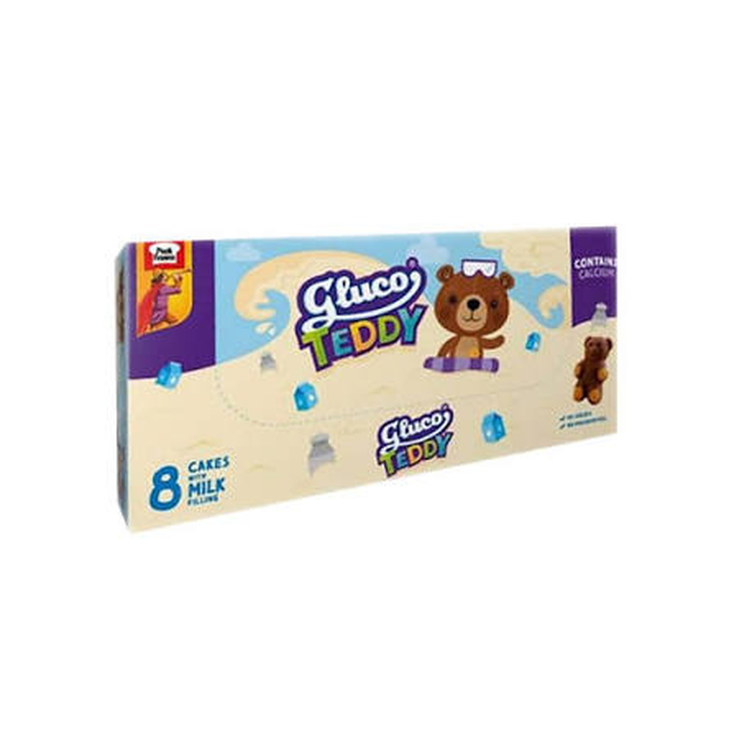 Gluco Teddy Milk Cake Box Rs. 40 (Pack of 8)
