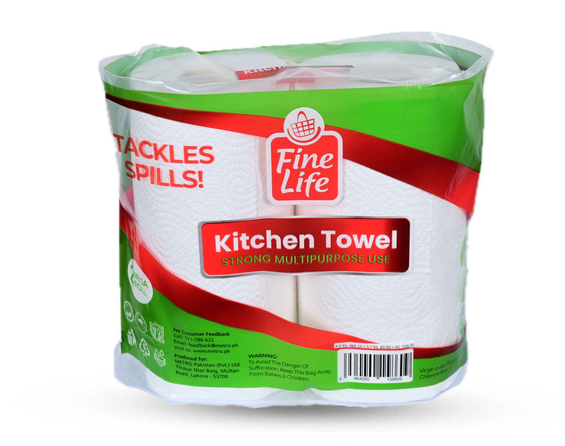 Fine Life Twin Kitchen Towel Roll