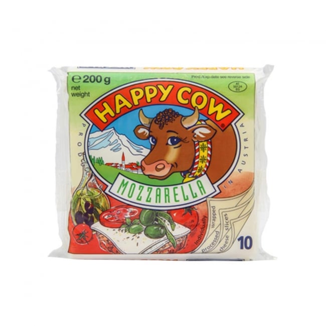 Happy Cow Cheese Slices Mozzarella 200 GM