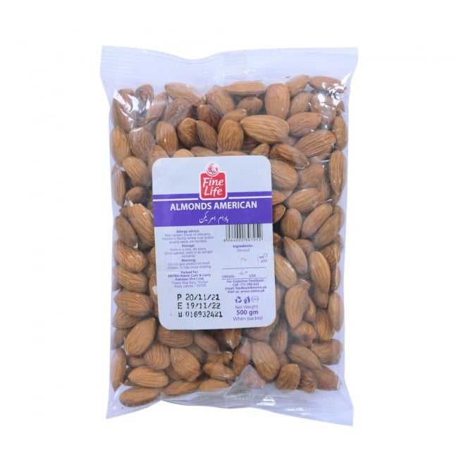 Fine Life Almonds American  500GM