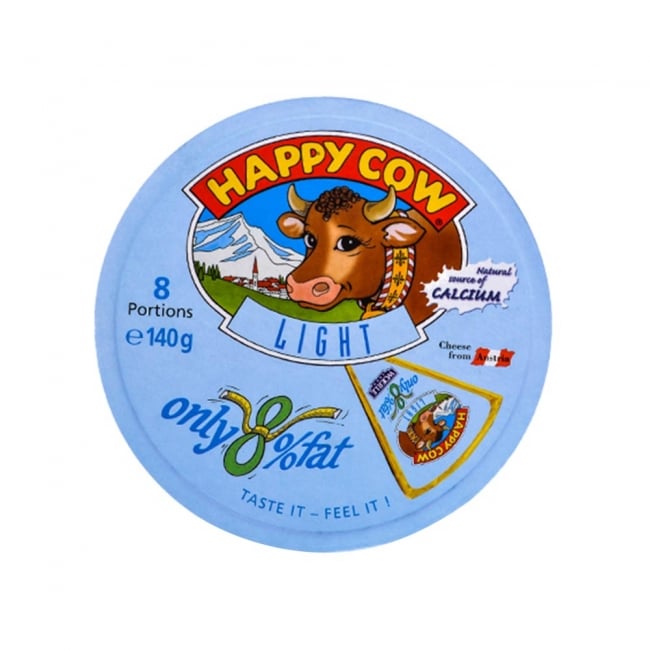 Happy Cow Cheese Cream Portions Low Fat 140GM