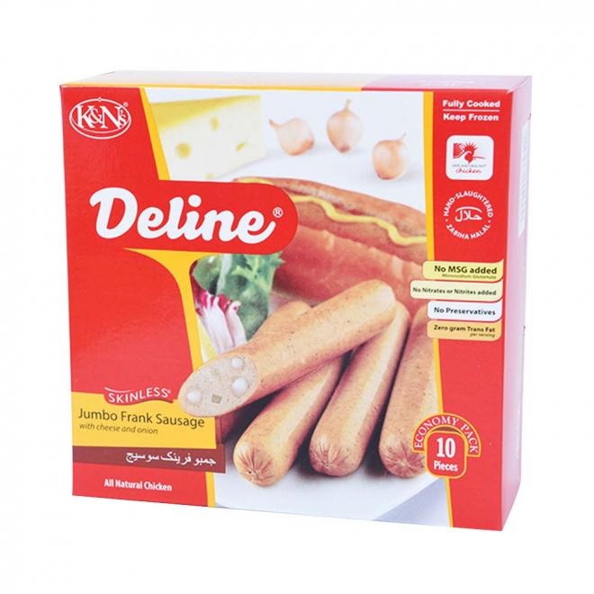 KN Jumbo Cheese  Onion Sausage 740 GM