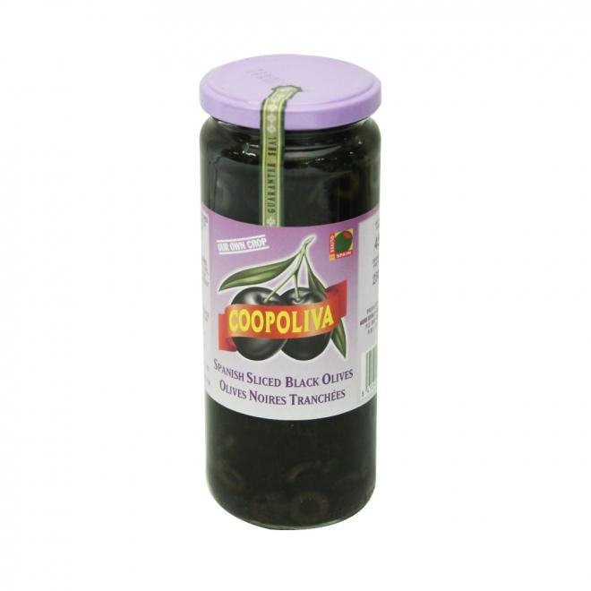 Coopoliva Black Olives Sliced 450 GM