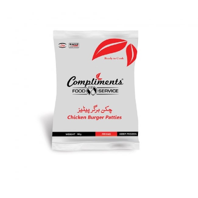 Compliments by Menu Burger Patties PolyPack 1KG