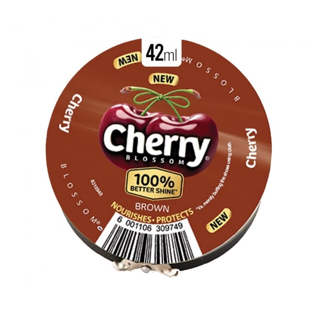 Cherry Blossom Shoe Polish Dark Tan 42ML
