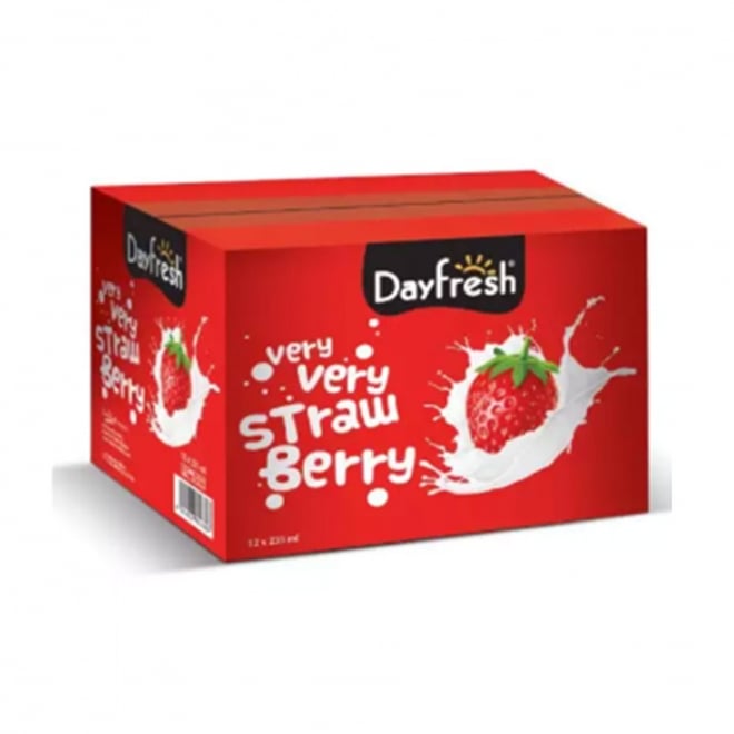 Day Fresh Strawberry Milk 235 ML X 12