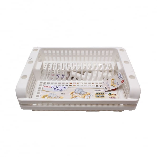 Import Quality Italian Kitchen Plate Rack Plastic (Double)