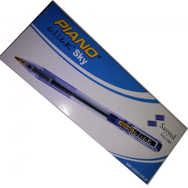 Ballpen Piano Blue X10