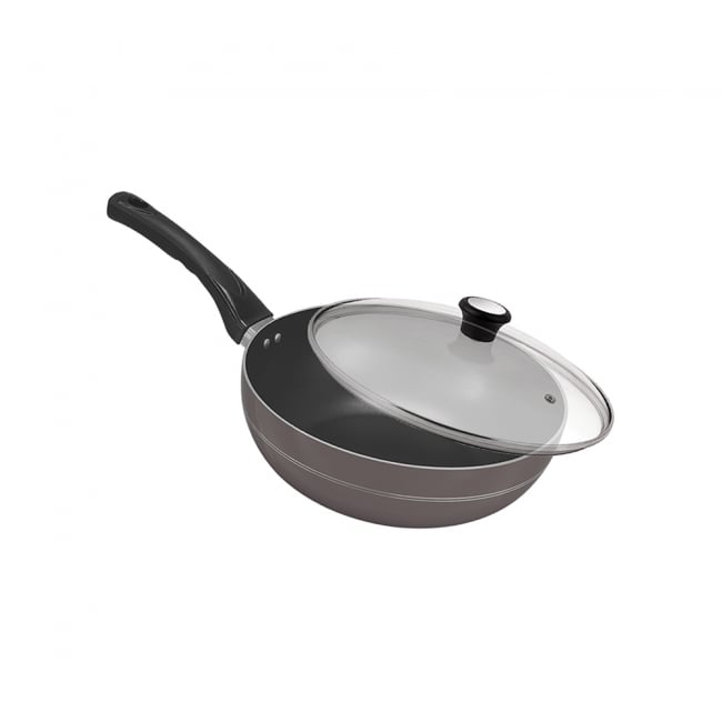 Deep Fry Pan 28cm With Glass Lid