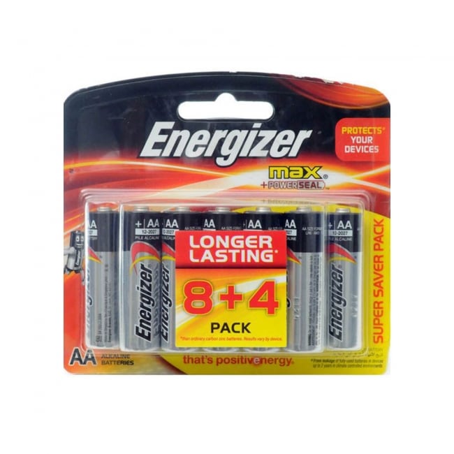 Energizer Alk Max Aa X8+4