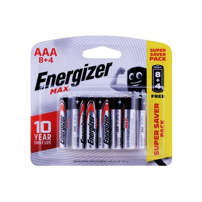 Energizer Alk Max Aaa X8+4