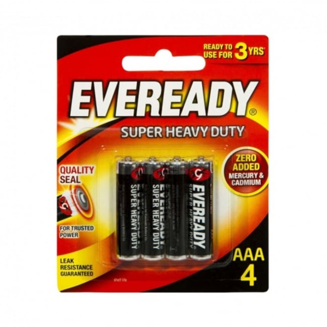 Eveready Zinc Aaa X4
