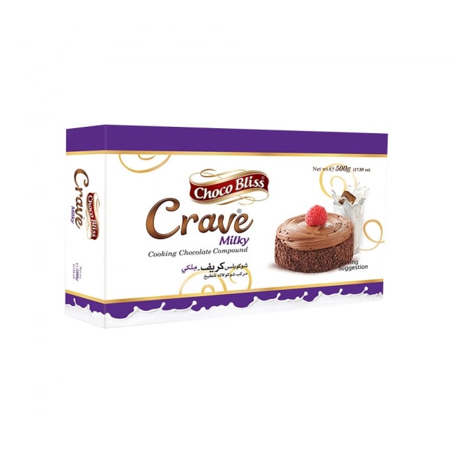 Choco Bliss Crave Cooking Milky Chocolate Bar 500GM