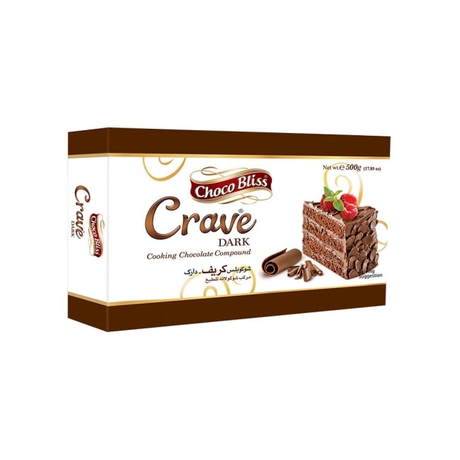 Choco Bliss Crave Dark Cooking Chocolate Bar 500GM