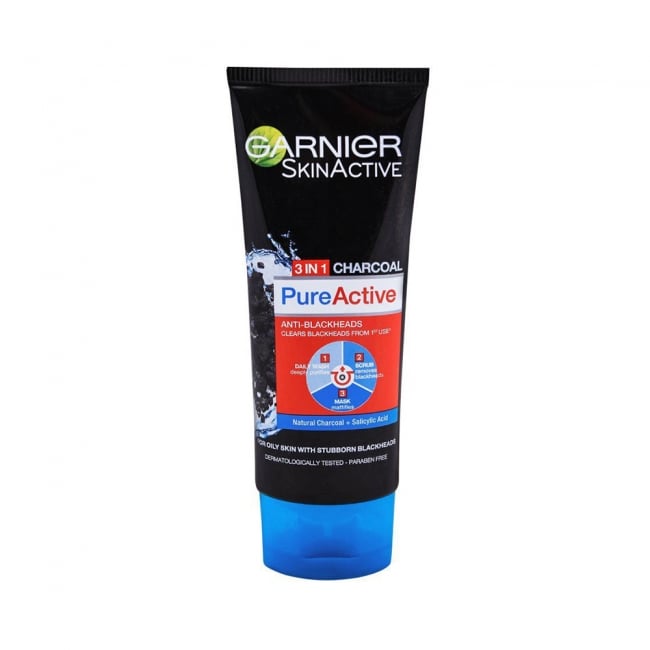 GARNIER 3IN1 FW C.COAL 100ML