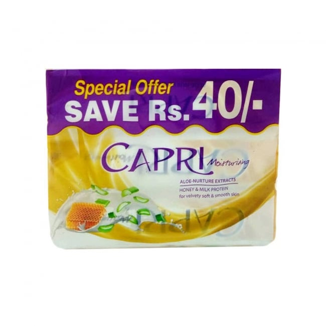 CAPRI SOAP WHITE 150G X3 SP